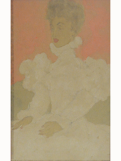 Seated Woman Looking Left by Madge  Tennent (1889-1972)