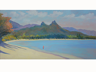 Mt Olomana - Waimanalo Bay View by Warren Stenberg