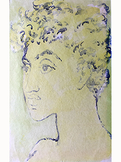 Lady on Green by Madge Tennent (1889-1972)