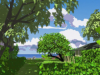 Yard on Center Street Study by Stephen Yuen