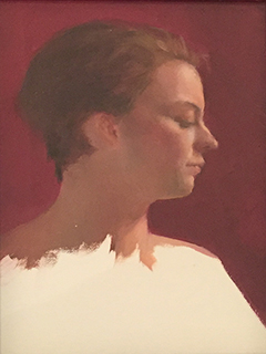 Lilly on Red by Lauren Salm