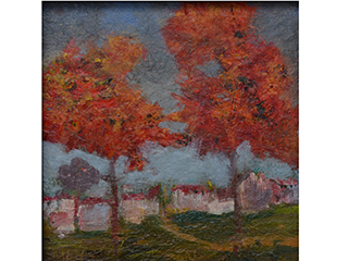 Red Trees by Anthony  Mendivil