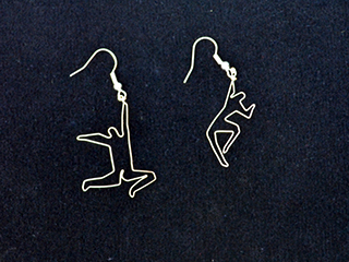Silver Earrings #4 by Elaine Imoto