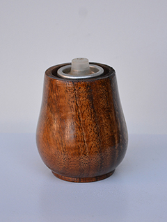 Koa Candle Lamp by  Doug  Bowers