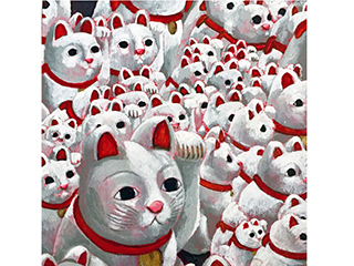 Invasion of the Maneki Neko by Sandra Blazel