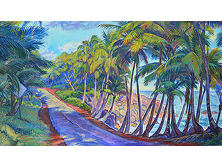 Coastal Red Road by Arthur Johnsen (1952-2015)