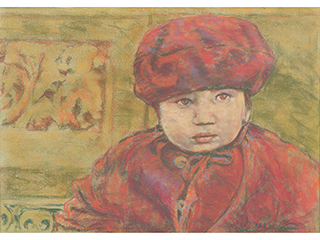 Girl with Bonnet by Nancy Vilhauer