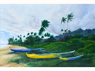 East side of Lanikai by Burton  Uhr