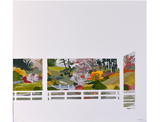 Garden View from Pavilion by Jonathan Yukio Clark