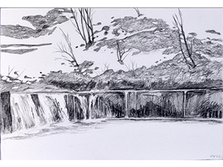 Shiraito no Taki, Midwinter by Jonathan Yukio Clark