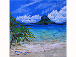 Chinaman's Hat on a Stormy Day by Nadya Rego