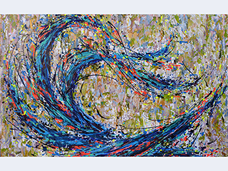 Dancing Blue by Jenna  Wellein