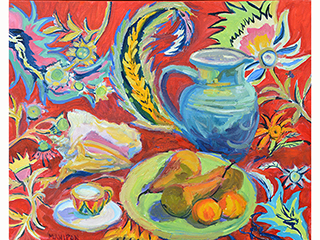 Red Still Life by Yvonne Manipon