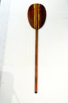 Koa Steering Paddle with hanger 1 by Greg Kerner