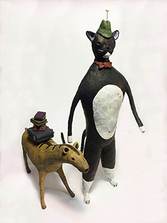 Taking the Night Train - cat by May Izumi
