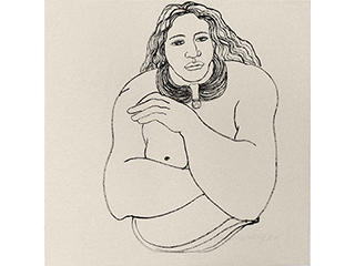 Woman with Arms Akimbo by Yvonne Cheng