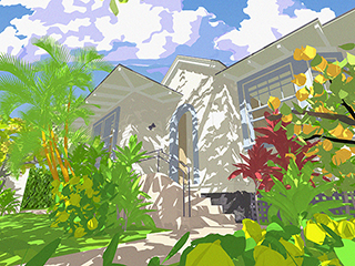 House on Piikoi St Study no.63 by Stephen Yuen