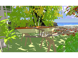 Tahitian Fishing Canoe Study no.208 by Stephen Yuen