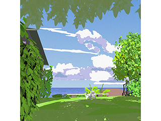 Yard on Center Street Study no.32 by Stephen Yuen