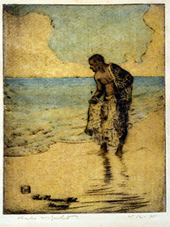 The Net Thrower 12/75 by Charles  Bartlett (1860-1940)
