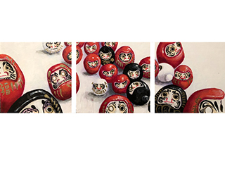 Tiny Tumbling Daruma by Sandra Blazel