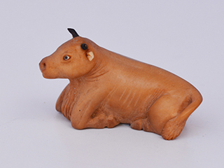 Netsuke: White Cow by Don Matsumura