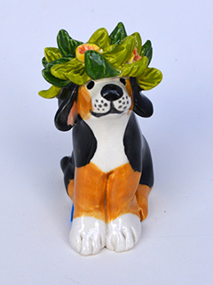 Lei Po'o Pooch (Black) by Mariko Merritt