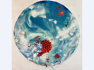 Blue Rounds 2 by Sally French