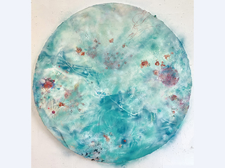 Blue Rounds 3 by Sally French