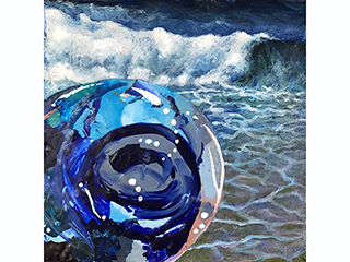 Blue Planet I by Sandra Blazel