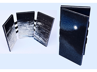 Personal Portable Pocket Shrine, No 2: River, Mountain, Moon by Margaret Ezekiel
