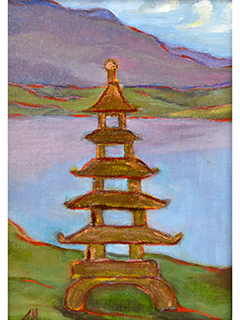 Seaside Pagoda by Amy  Markham