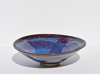 Blue/Magenta Bowl by Ed Higa