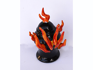 Game of Flame vase by Michael Connolly
