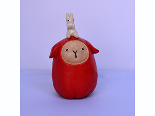 Daruma Dog (rattle) by Rochelle Lum