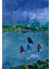 Harbor with Boats I by Carin Rapson