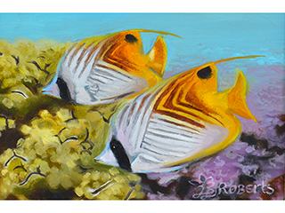 Threadfin ButterflyFish by Wendy Roberts