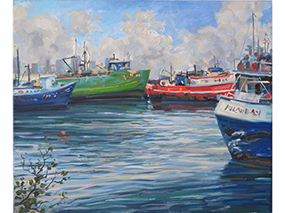 Pier 38 Fishing Boats by David Luchak