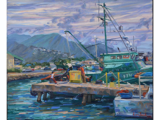 Pier 38 Fishing Boat by David Luchak
