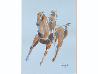 Horse and Rider by Luigi Fumagalli