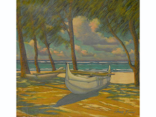 White Canoe by Russell Lowrey