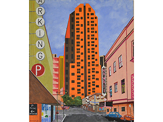 Looking down Pauahi St. by Robert  Mace